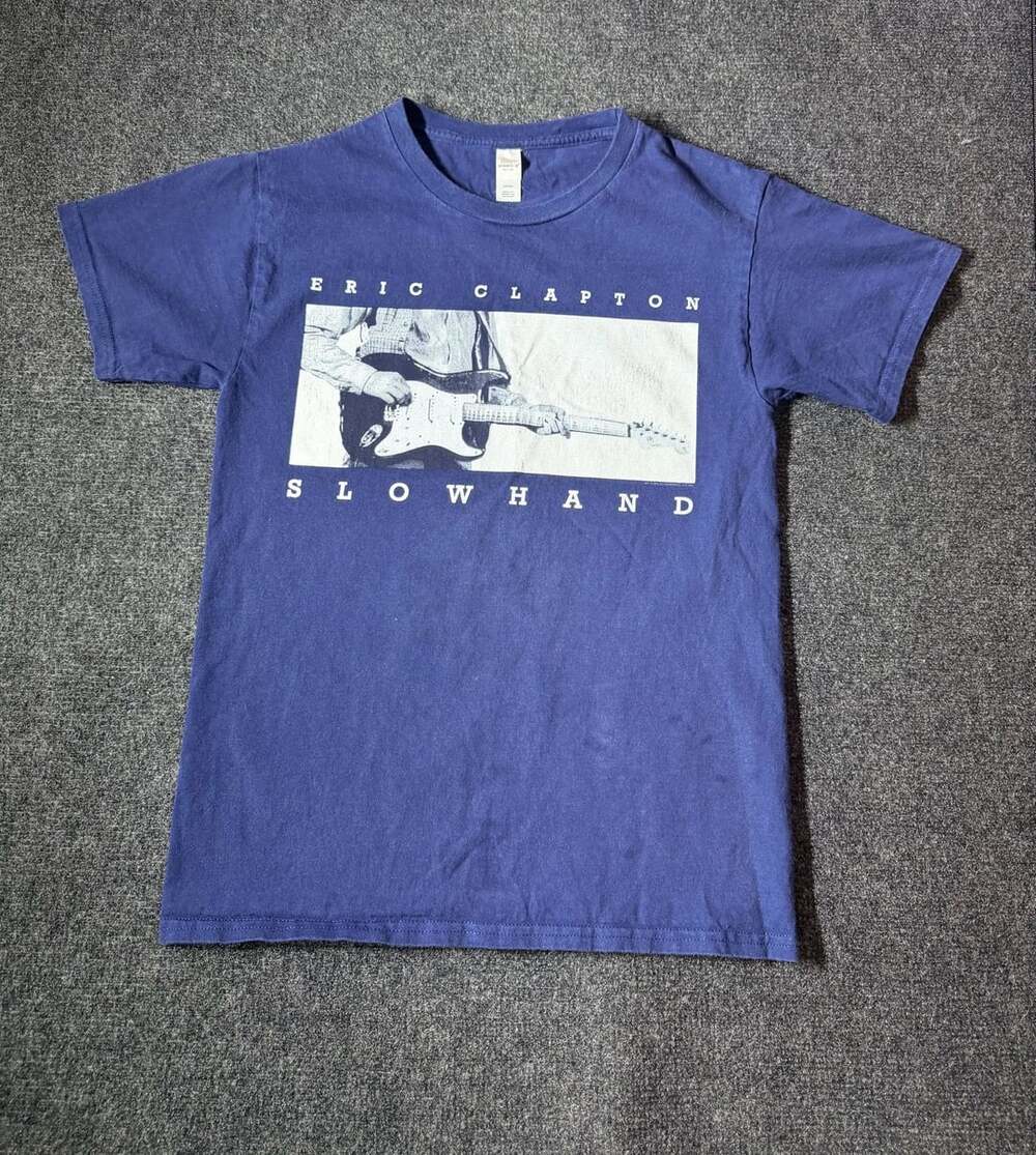 Eric Clapton Slowhand Tour 2025 Navy T-Shirt Small